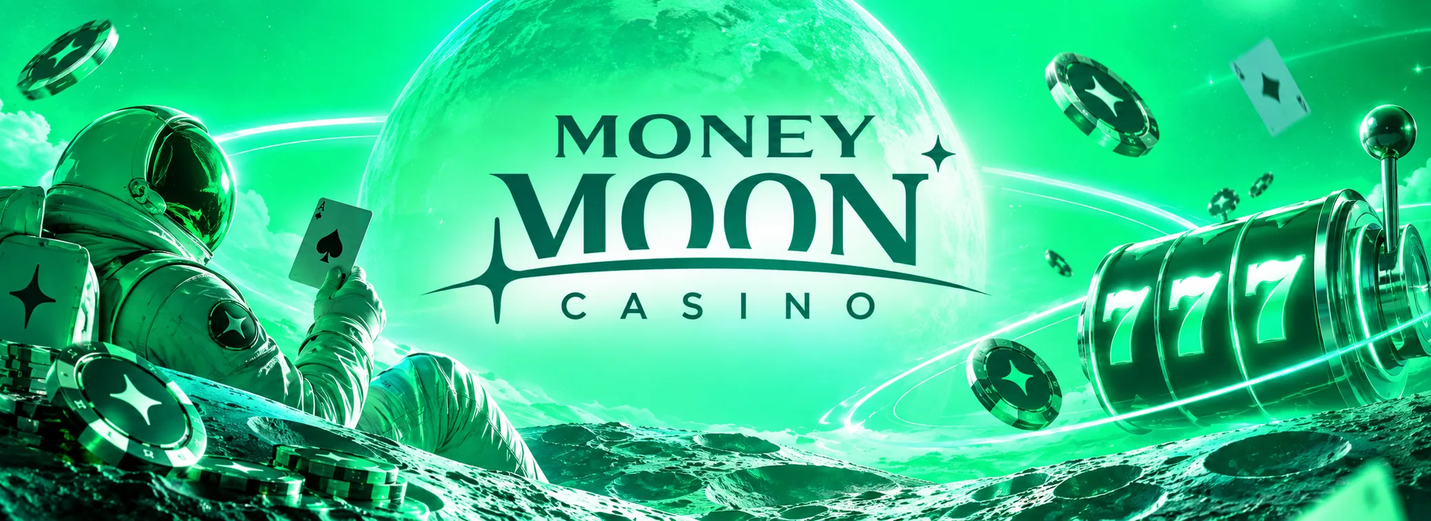 Money Moon Casino üdvözlő bónusz banner - 1 500 000 Ft és 500 ingyenes pörgetés